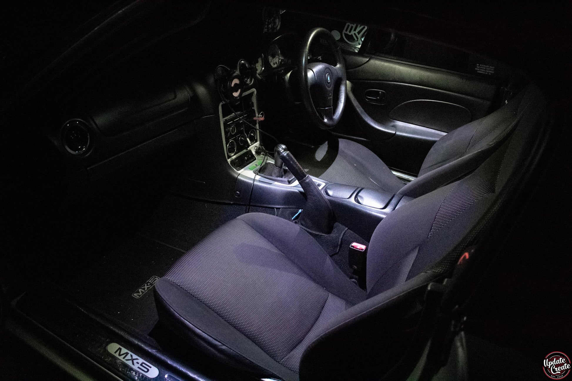Sun Visor Delete Plates for Mazda MX5, Miata, Roadster, Eunos – RGB Lighting